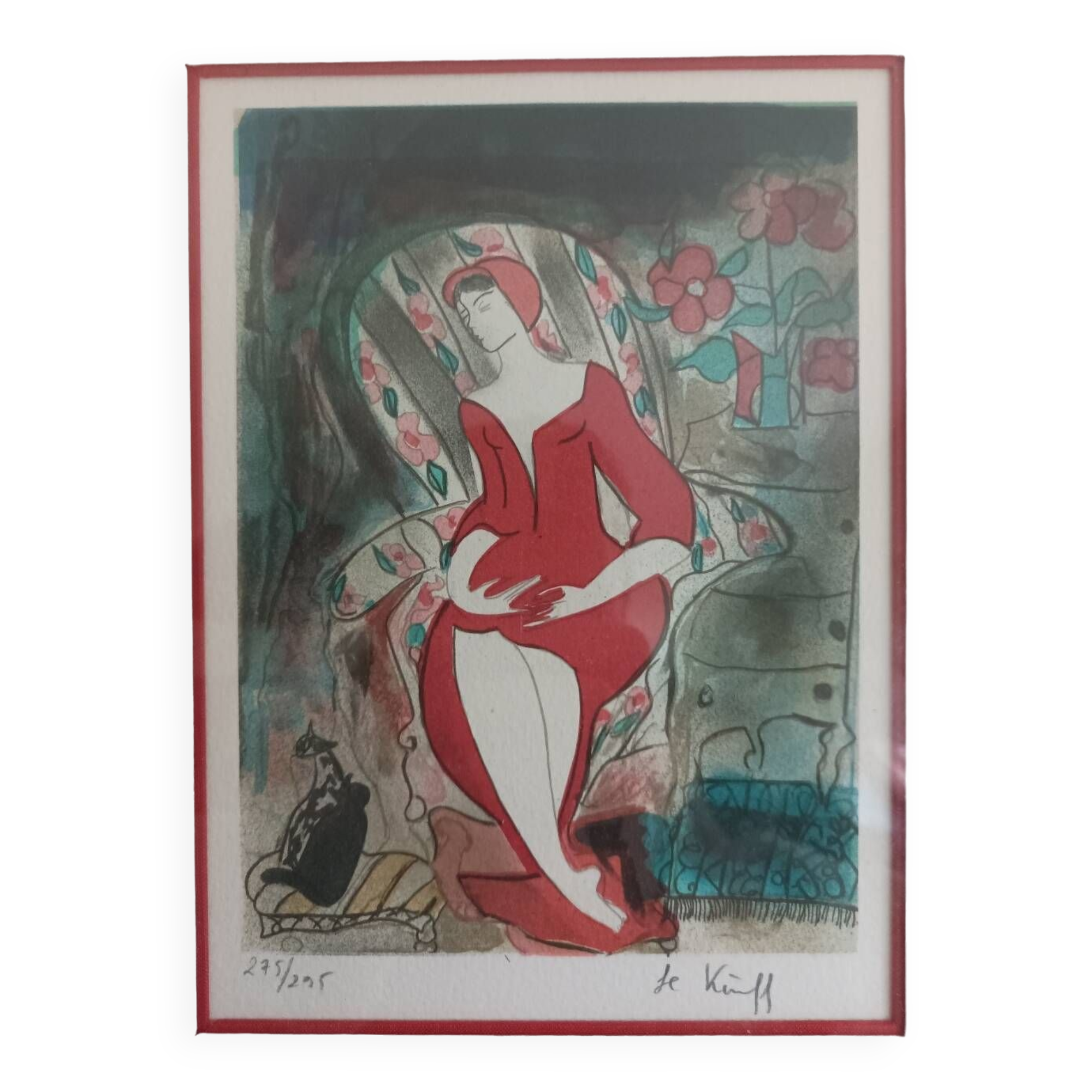 Lithograph Linda Le Kinff