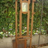 Solid oak wardrobe four vintage hooks