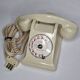 Vintage phone "PTT" in Bakelite, white, from the 60s