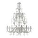 Imperial Venetian Modern White "Ca' Rezzonico" With Curls Murano Glass Chan