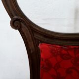 Screen carved wood glass beveled