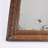 Large rectangular mirror, vintage art deco, dated 1926