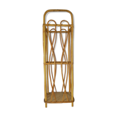 Multifunction umbrella door in 50s/60s rattan
