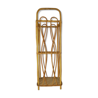 Multifunction umbrella door in 50s/60s rattan