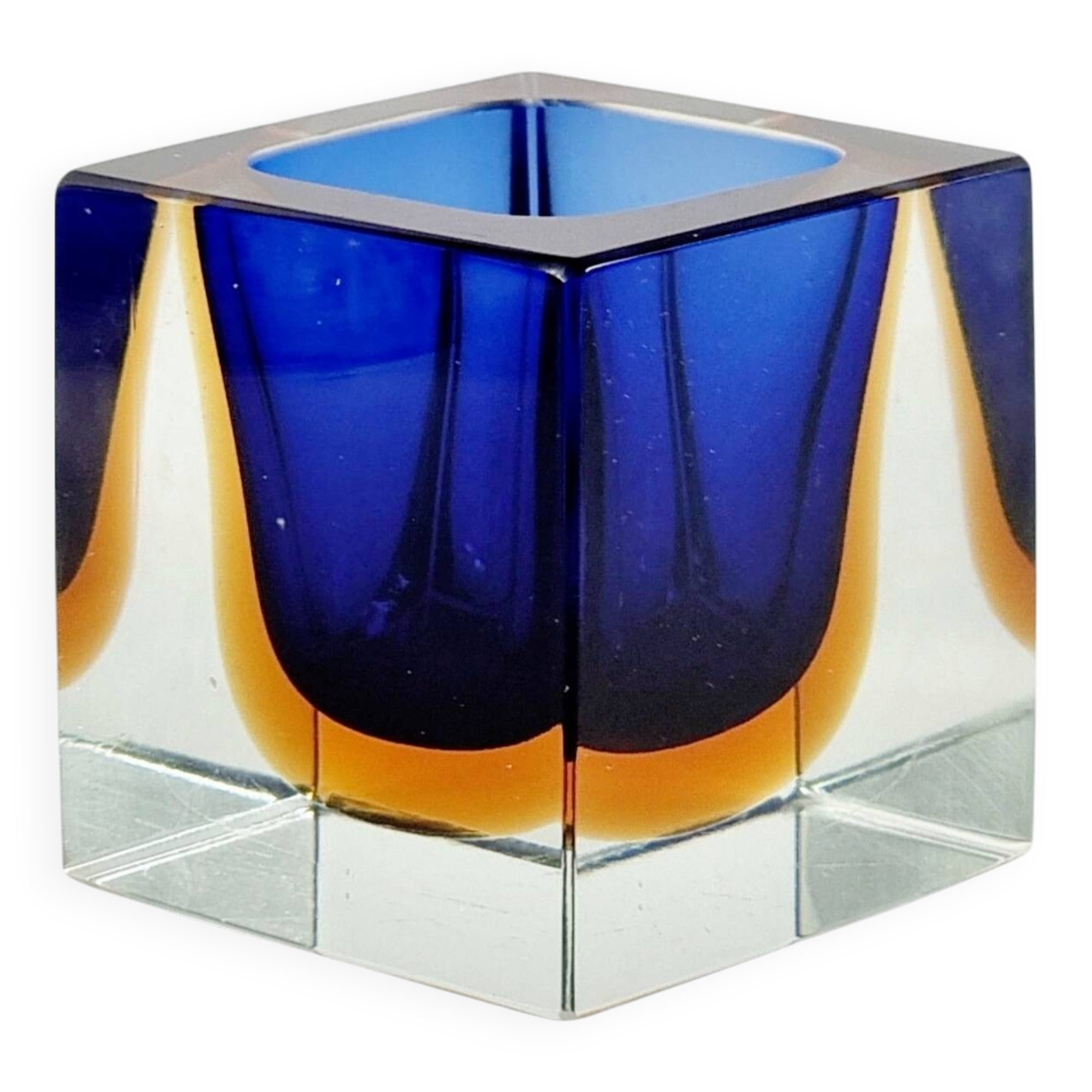 Sommerso Murano Glass Catch-All by Flavio Poli for Seguso, Italy, 1960s