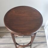 Tabouret haut en bois cintré