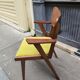 Fauteuil vintage pieds compas