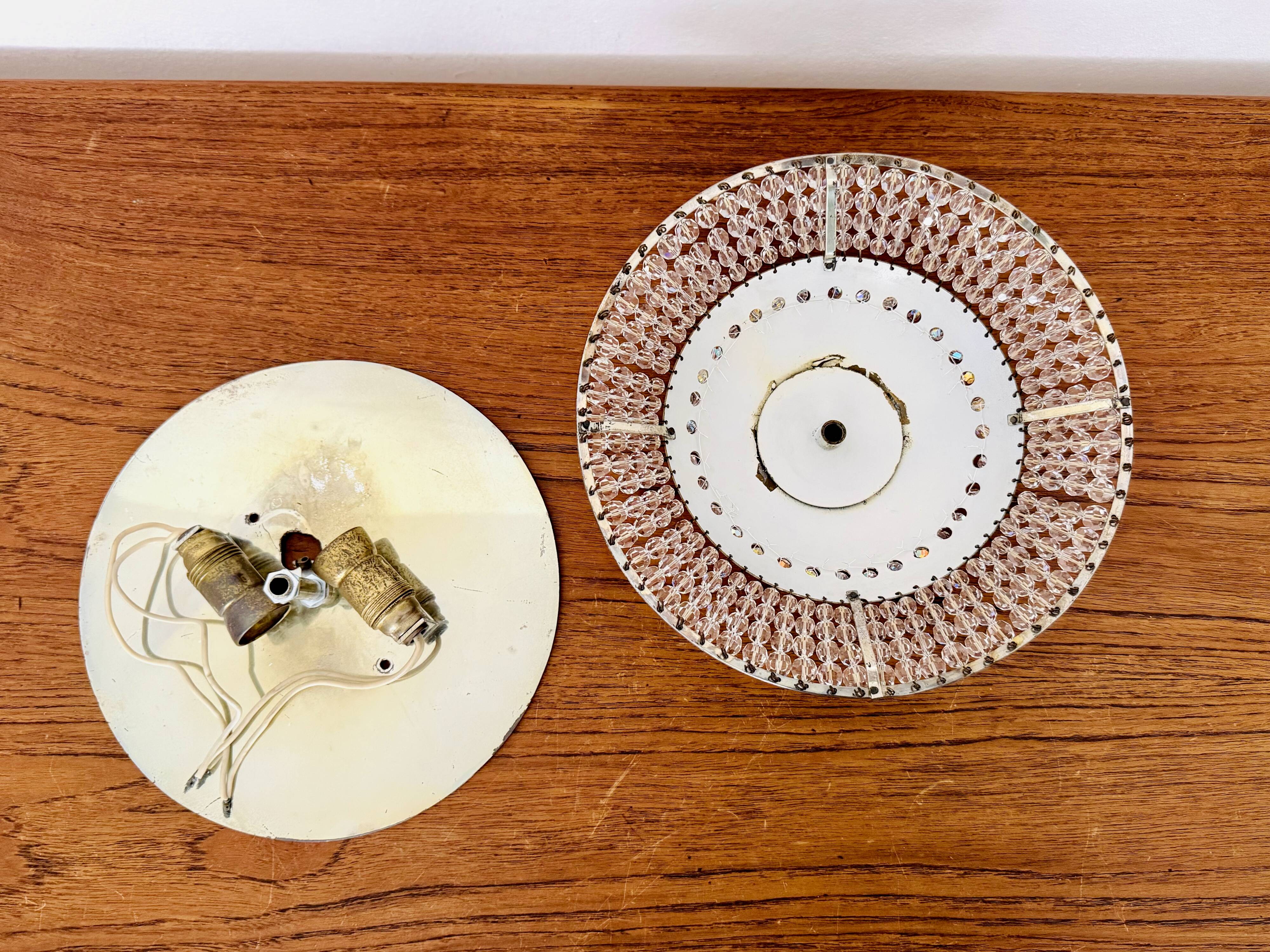 Crystal Glass Wall Lamp or Flush Light