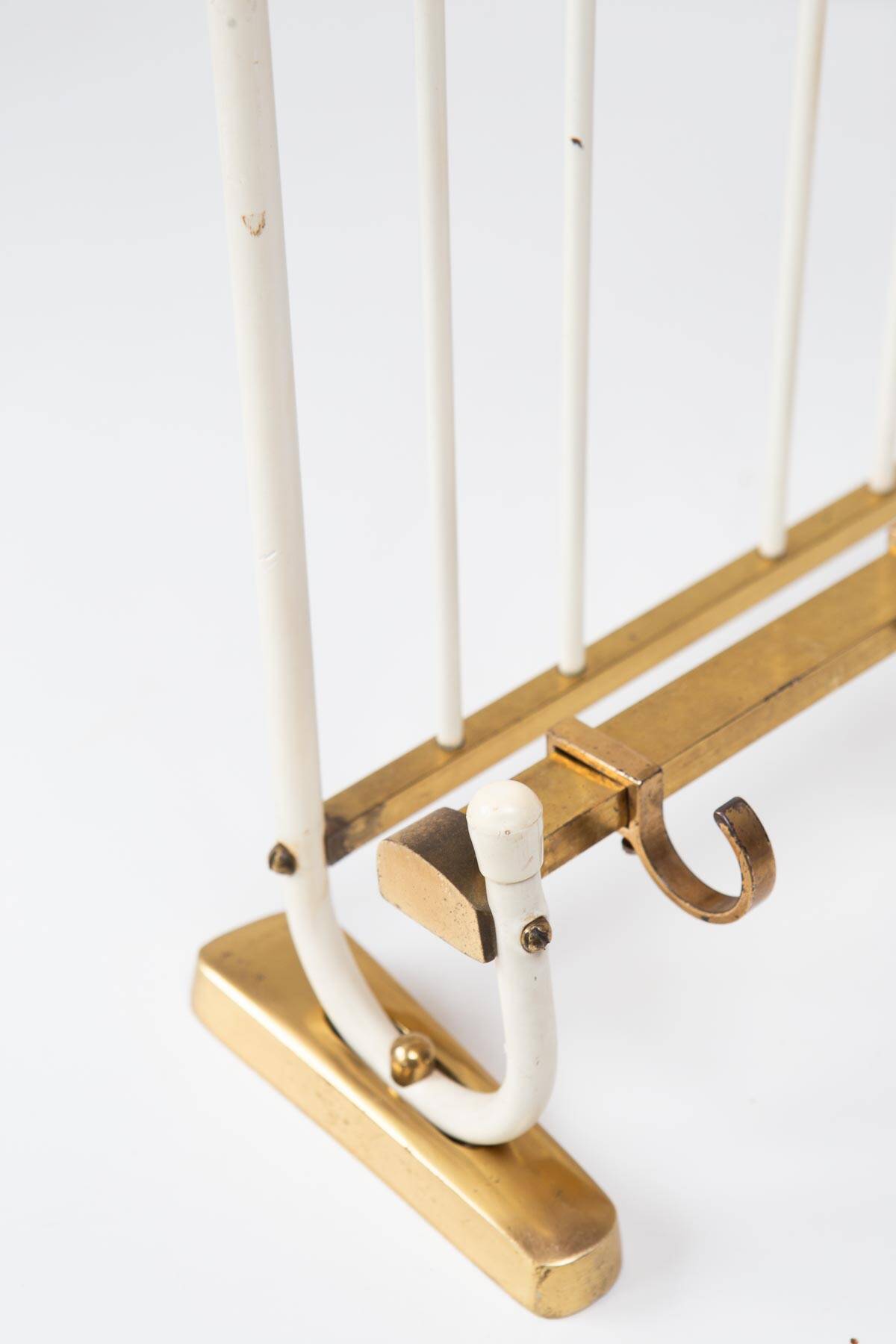 Vintage German coat rack brass circa 1950