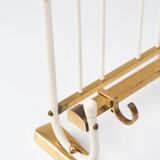 Vintage German coat rack brass circa 1950