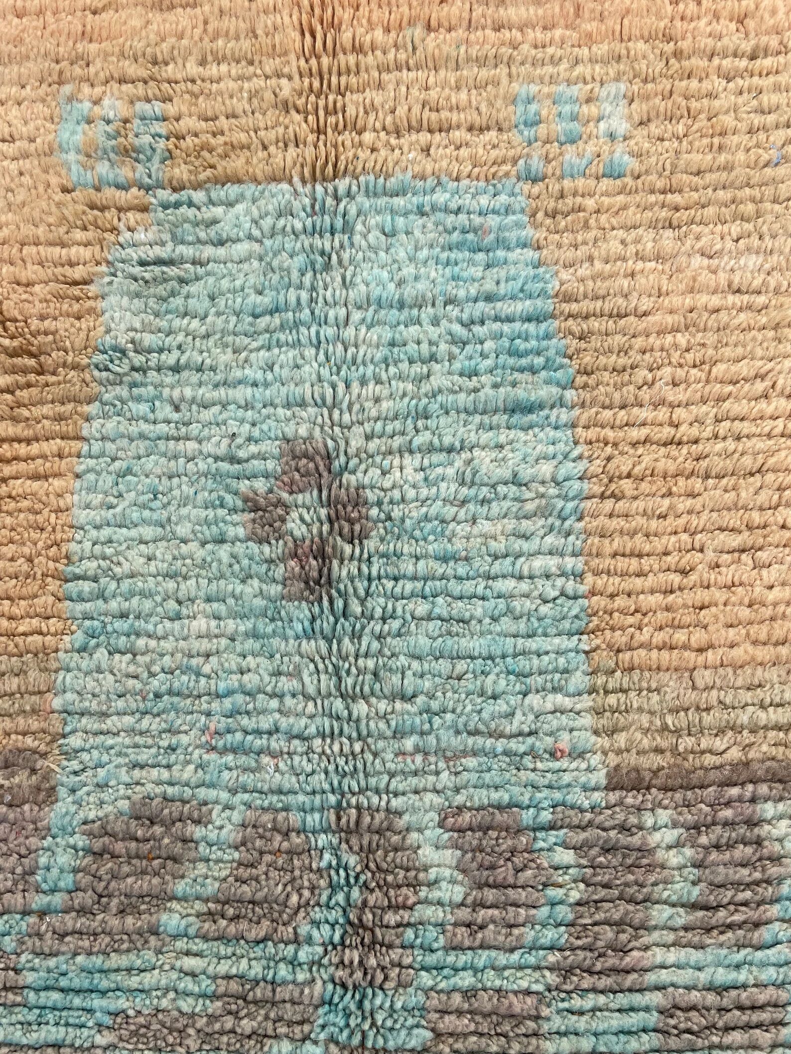 Large Moroccan Berber Boujad Authentic Wool Rug