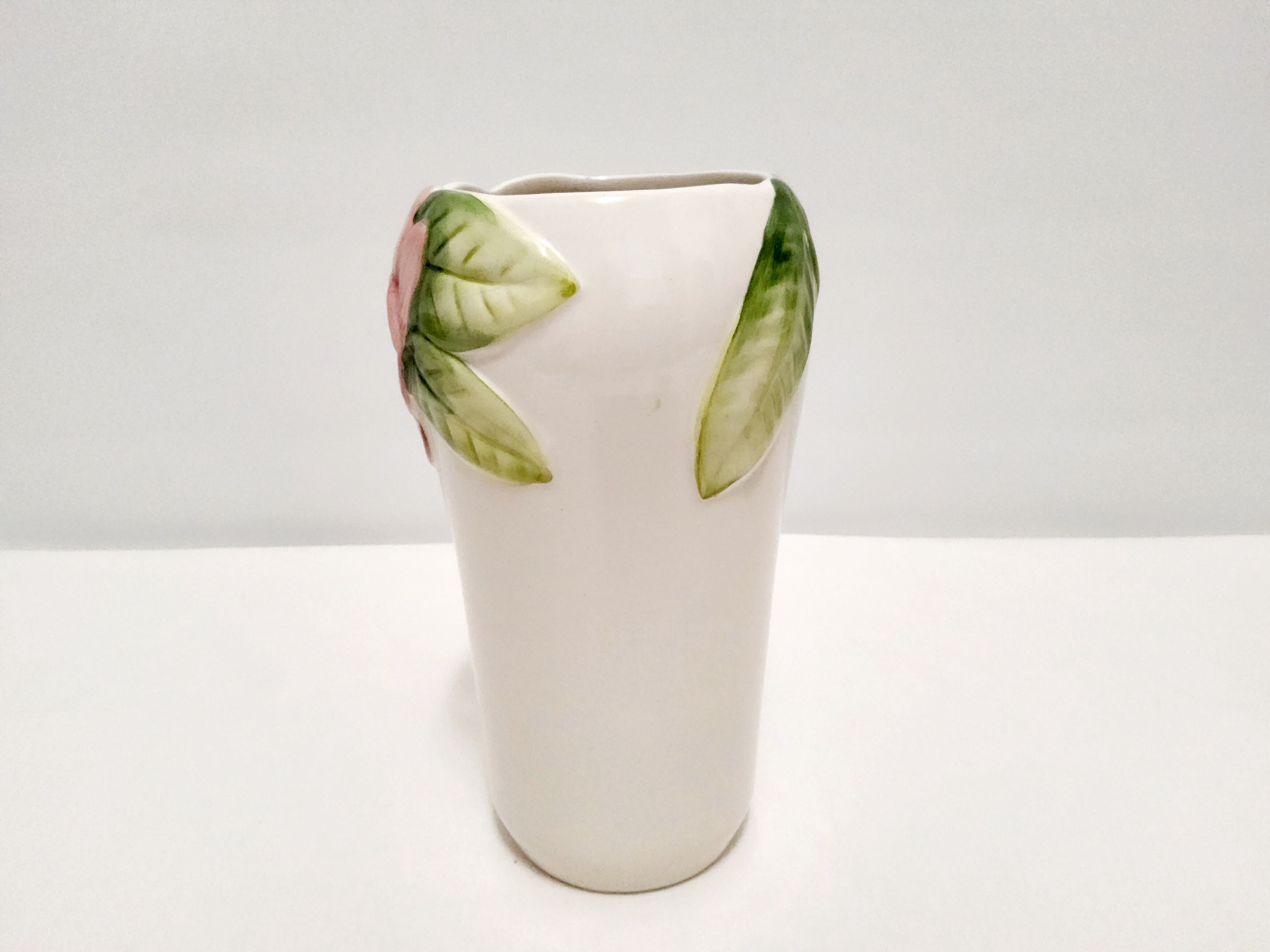 Hand-painted slip vase