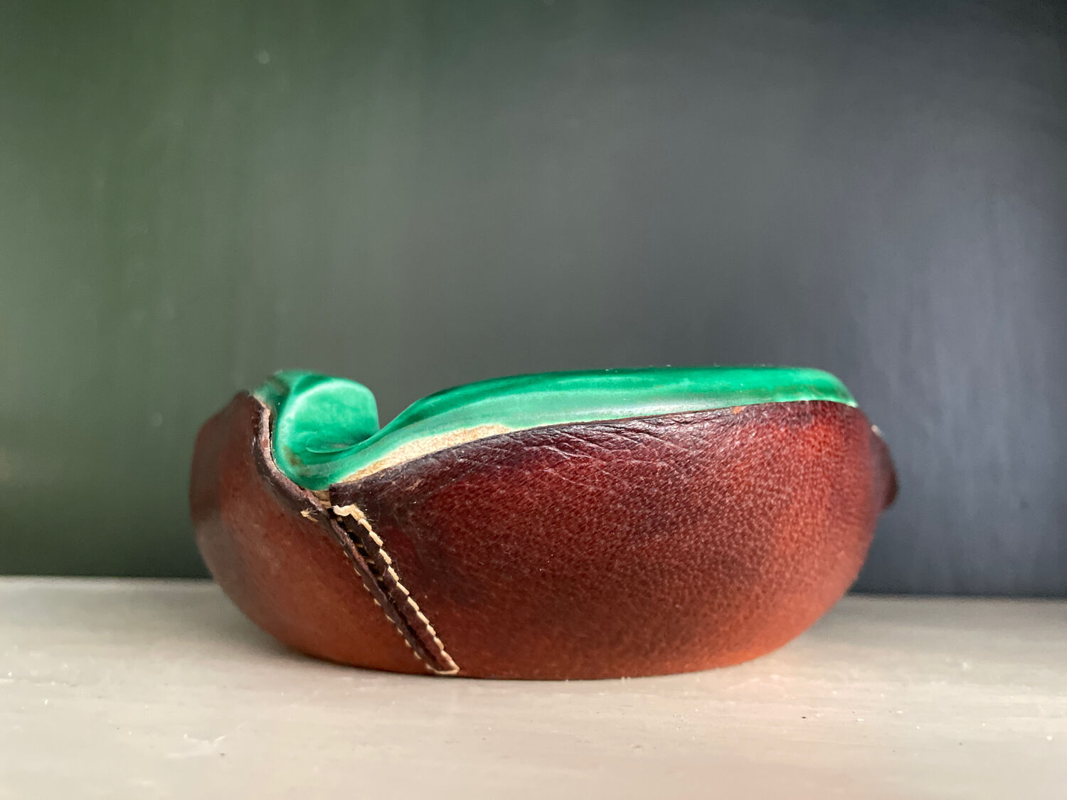 Ceramic ashtray 1950 vintage Keramos Sèvres