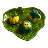 Vintage ceramic service autumn salt pepper spices cabbage squash 1950s 60s