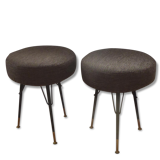 Pair of stools / poufs
