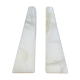 Pair of greenhouse books white alabaster marble