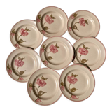Pink Gien dessert plates