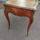 bureau plat ancien en marqueterie style louis xv