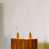 Vintage Suede pine chandelier 1970s