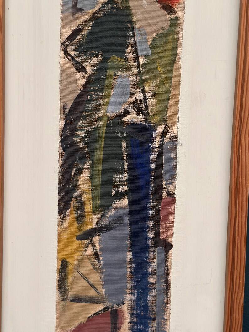 Original Vintage Swedish Oil on Panel – “Blossoms” by Gösta Falck – Signed – Framed