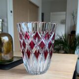 Val St Lambert crystal vase