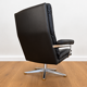 Vintage Danish mid-century Werner Langenfeld leather lounge chair 1970s