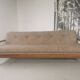 Banquette day bed en chêne design 1970