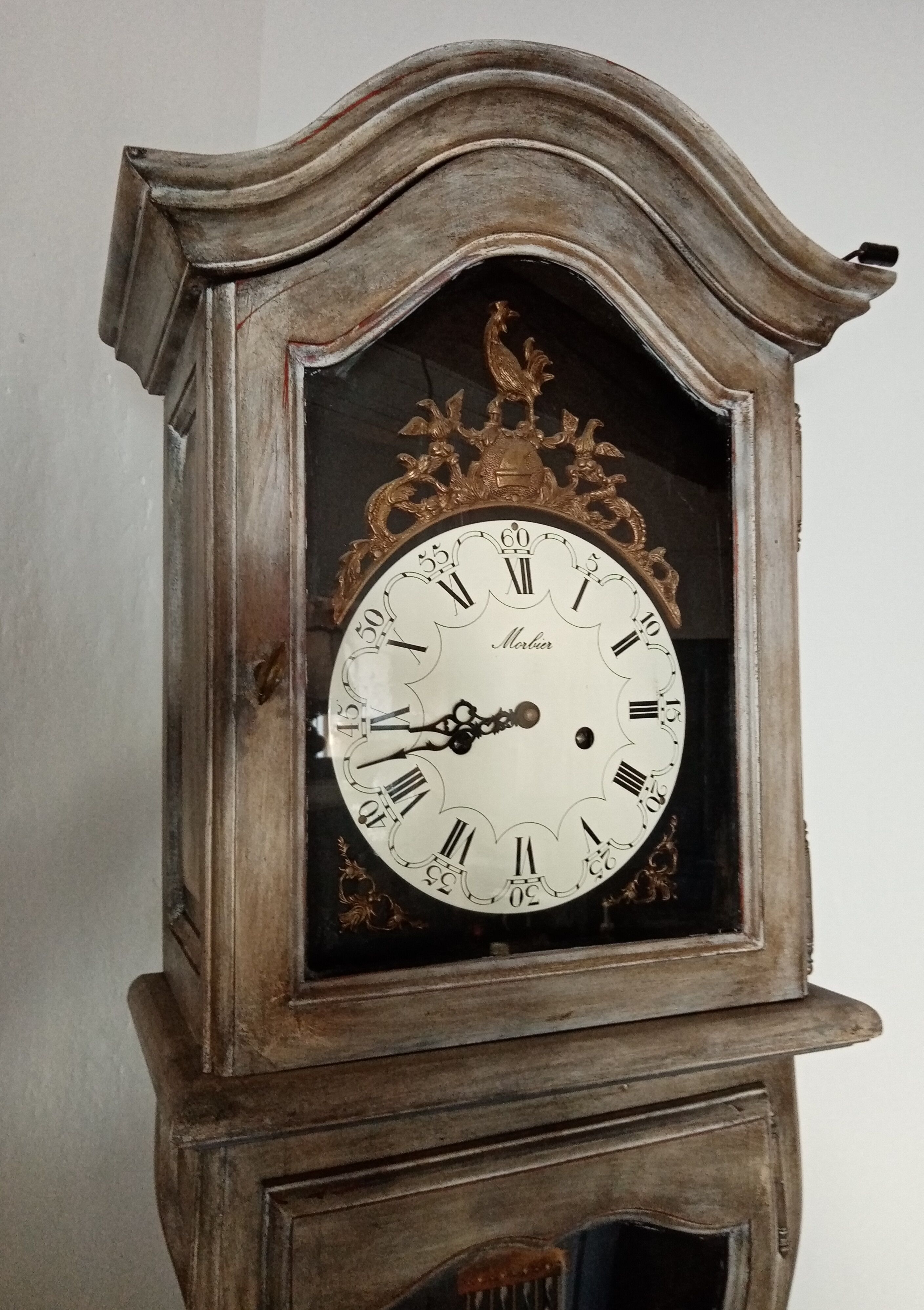 Comtoise patinated Morbier movement