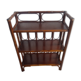 Old furniture rattan shelf 3 shelves 70s vintage