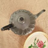 Antique Sheffield Broadhead Stamped Pewter Teapot Vintage