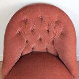 Velvet frog armchair