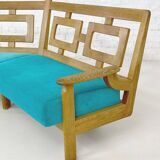 Curved sofa Guillerme and Chambron for Vos Maison, 1960s