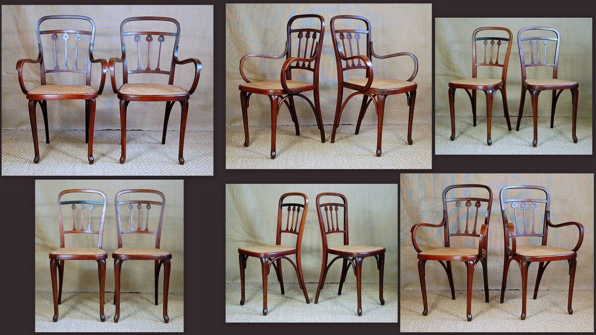 Ensemble Thonet viennese secession early 20th century