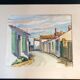 André Duculty (1912-1990) Watercolor on paper "Ile de Ré" Signed lower right and dated 1955