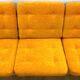 Mid-century retro vintage Czech seating set (armchairs and sofa), 1970s
