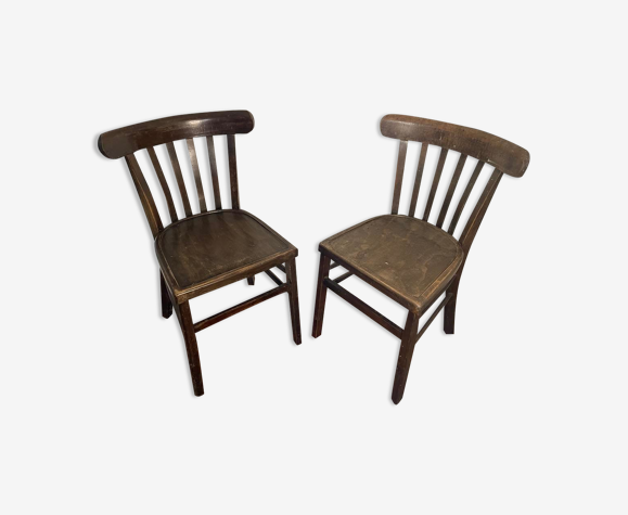 Lot de 2 chaises bistrot Luterma