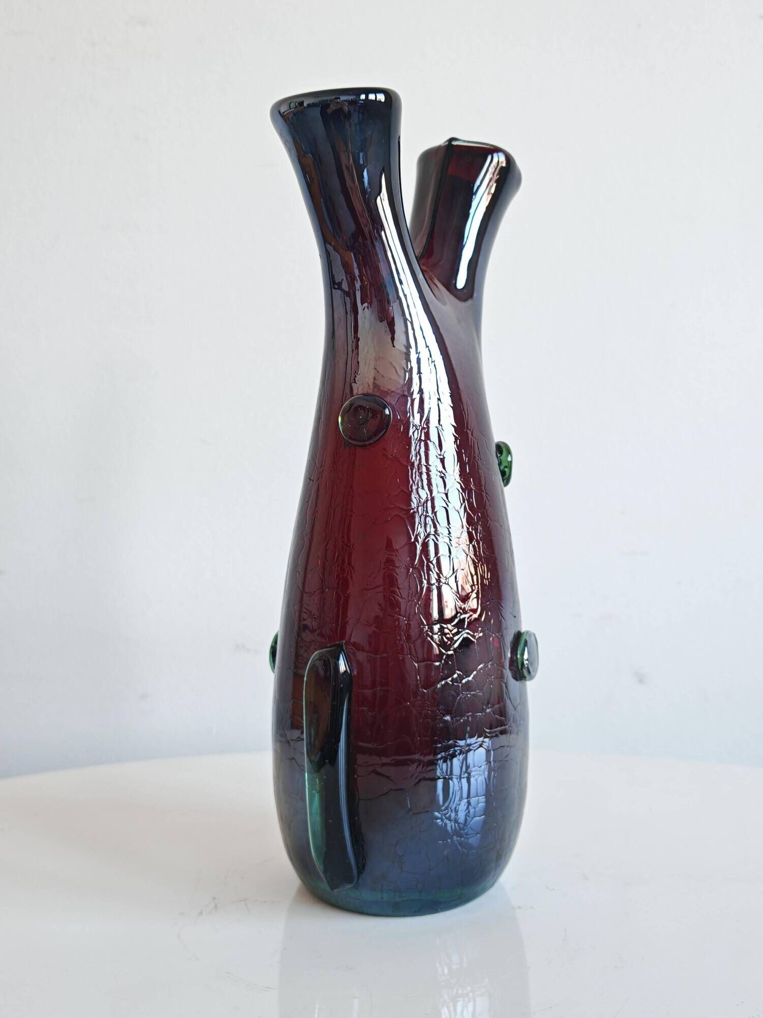 Vase en verre de Murano Mid Century Modern par Luciano Ferro 1950s