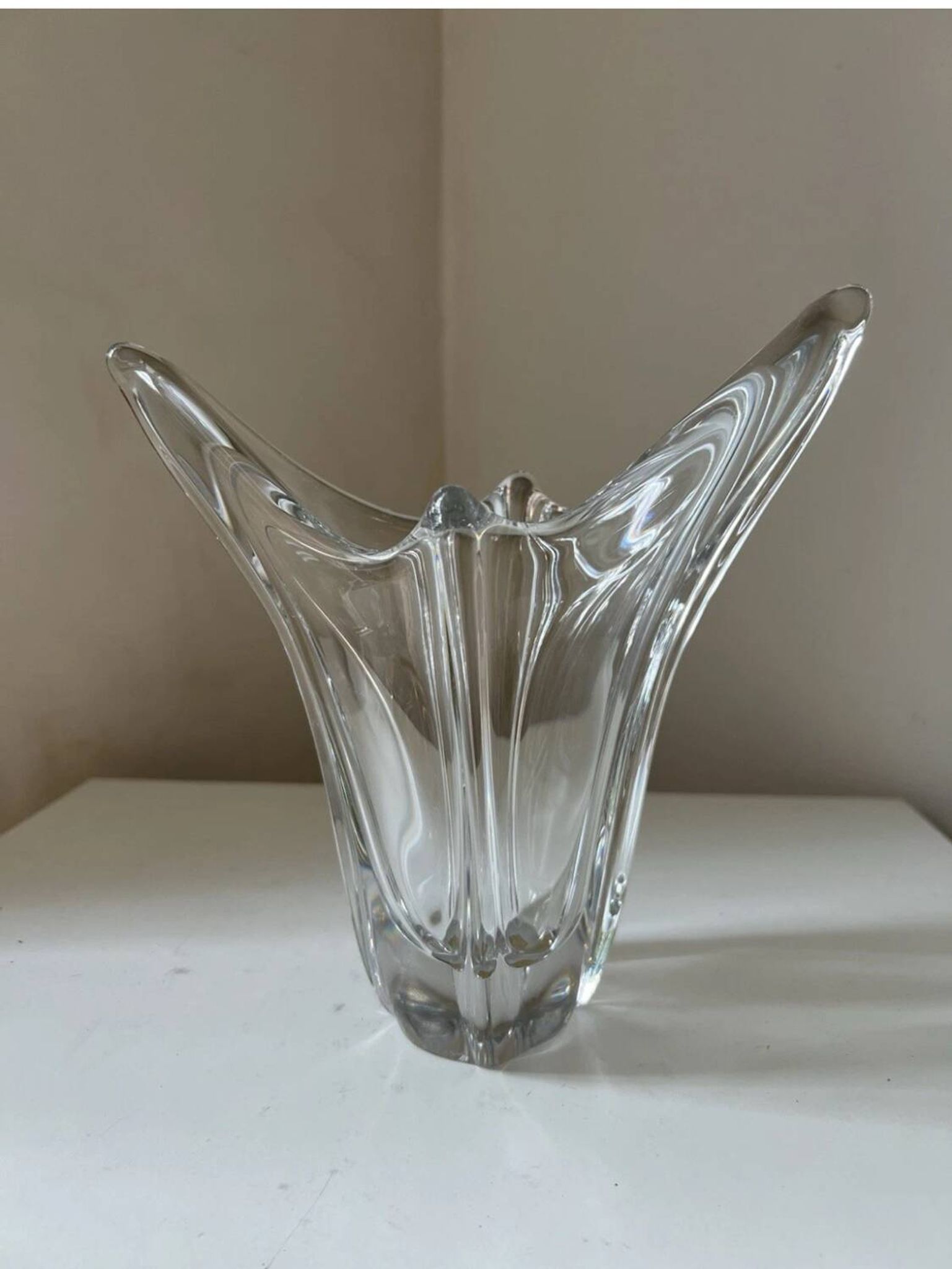 Vintage Daum France crystal vase