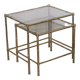 Brass nesting tables "faux bamboo" 1970