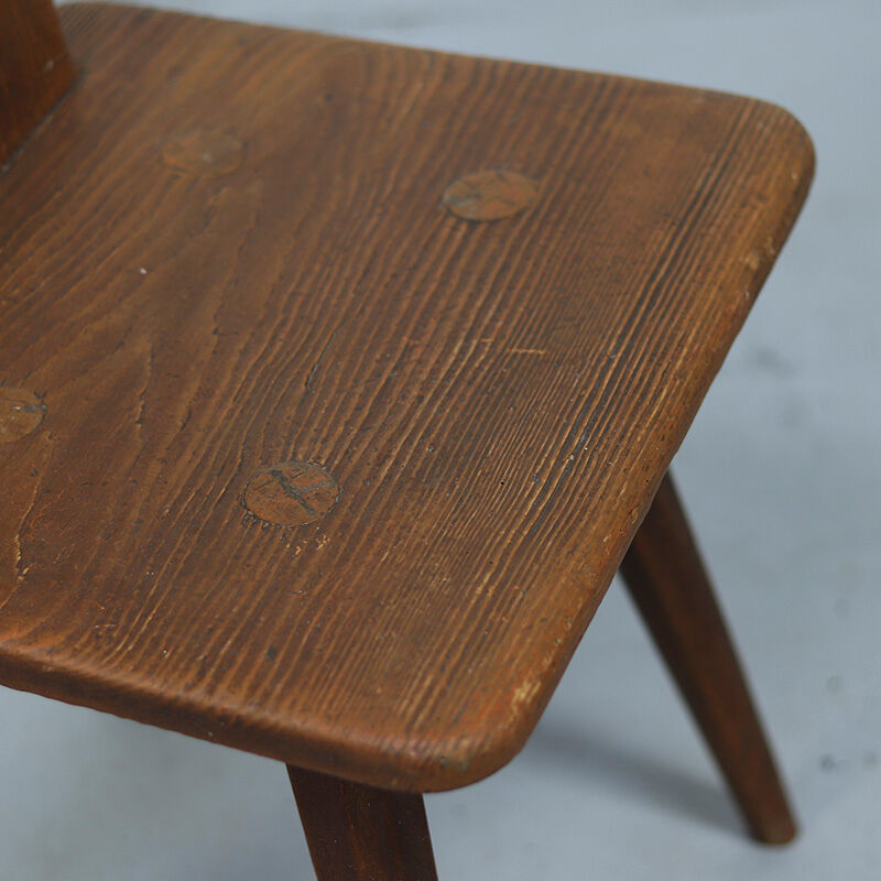 19th century antique Primitive Wabi Sabi mountain chair