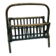 Vintage rattan magazine rack