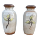 2 pottery art vase made in West Germany