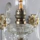Antique wall sconces in crystal glass, Italy, 20th century