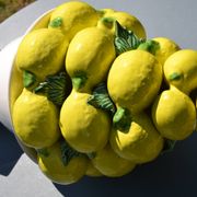 Centre de table citrons en barbotine