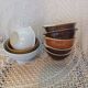 8 mismatched antique bowls