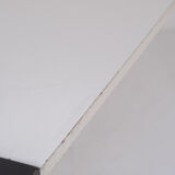 Extendable dining table with architectural base, Belgium 1960s. This folding table features two exte