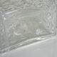 Carved glass decanter registered model made in France""