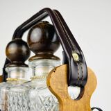 Tantalus Vintage Decanters for Cognac and Whisky, Italy, 1960s, set of 2