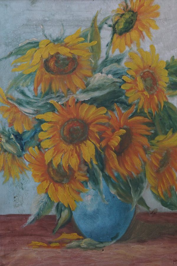 Sunflower painting, still life