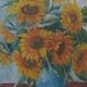 Sunflower painting, still life